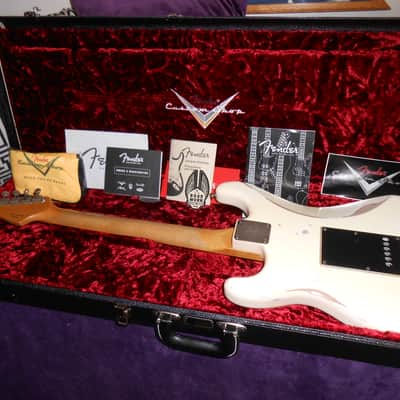 Fender Road Worn 2009-2015 - Olympic White w/ Custom Shop Ancho Poblano hand-wound pickups & CS case image 10