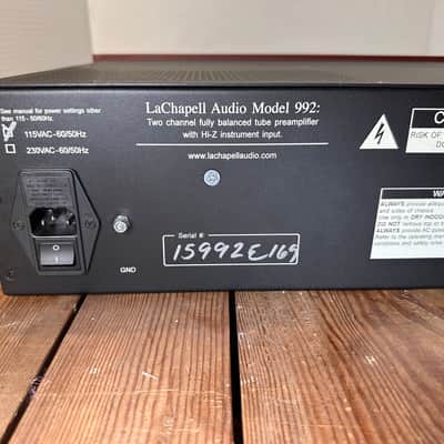 LaChapell Audio 992EG 2-Channel Tube Mic Preamp with Extended Gain 2010s - Red image 14