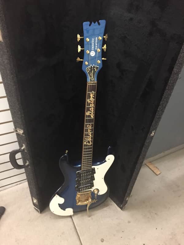 Mosrite Owned By Elaine Garton 1985's Blue One Of kind! Made By Semie Moseley Himself! image 1