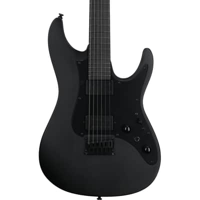 Ibanez AZ41B1 AZ Iron Label Guitar w/ Dimarzio Pickuops - Black Flat image 1