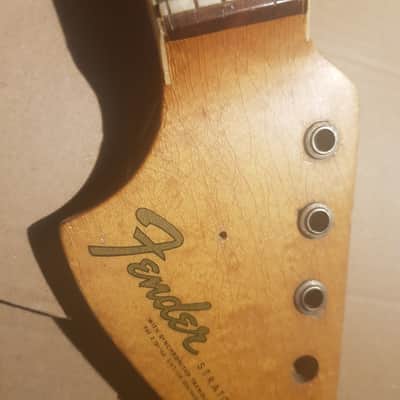 1966 FENDER STRATOCASTER NECK USA with BOUND FINGERBOARD a la RY COODER image 7