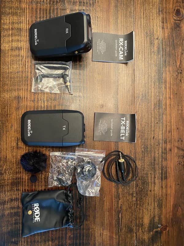 Rode TX-BELT Beltpack Wireless Transmitter System with Rode RX-CAM (TXBELT, RXCAM) -Used *Mint! image 1