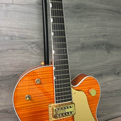 Gretsch G6120TM Tiger Maple Orange Hollow Body Electric Guitar 2006 #2692 image 8