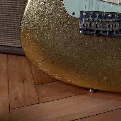 2005 Fender 64 Greg Fessler Strat Gold Sparke Masterdesign image 9