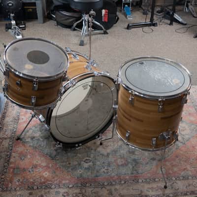 1960's Rogers Fullerton Era Powertone 3pc Kit - Butcher Block image 8