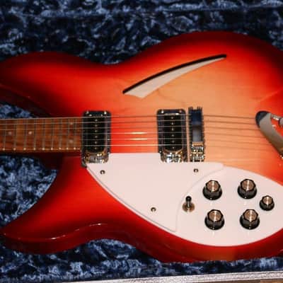 Left Handed Rickenbacker 330 2012 Fireglo image 2