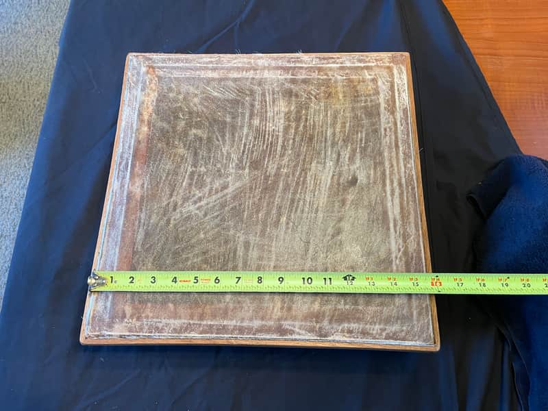 African Ghana TUNABLE Frame Drum TAMALINs 16x16x3.5" & 14x14x3.5" & carrying case image 1