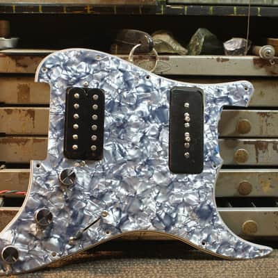 Kent Armstrong Loaded Black Pearl Strat Pickguard Humbucker & P90 with Dial A Tap. image 1