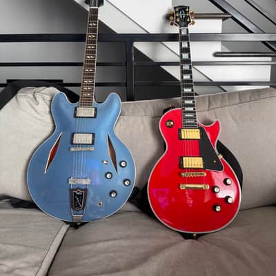2023 Gibson Custom M2M Les Paul Custom Ferrari Red Bild 5