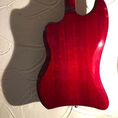 Guild DeArmond Jetstar 1990s Cherry Red image 4
