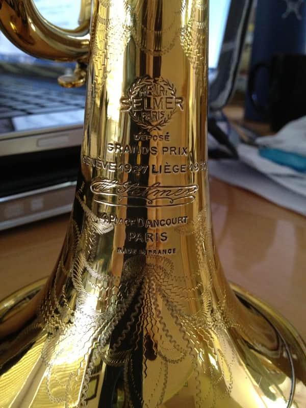 Henri Selmer Grand Prix Depose Trumpet Circa 1950 Lacquer image 1