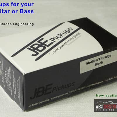 Joe Barden Engineering (JBE Pickups) Modern T-Style Bridge Pickup Black image 3