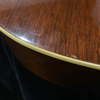 Gibson J-160E 1956 - Sunburst w/ original case image 11