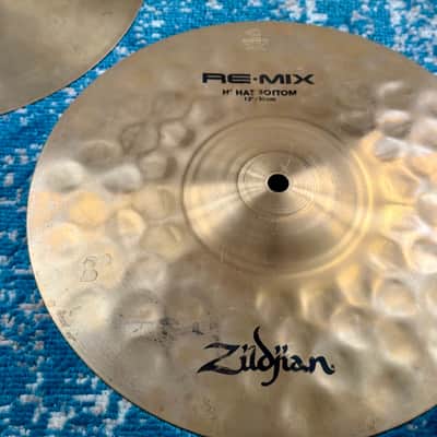 1998 12” Zildjian REMIX HIHATS 679g 820g image 8