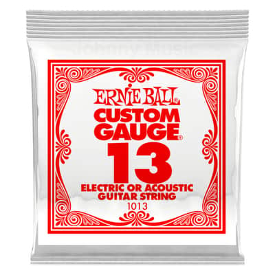 .013 Custom Gauge Plain Steel Single String Electric Or Acoustic Guitar Strings Specially Tempered image 1