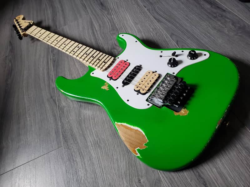 Charvel Masterbuilt Steve Vai Green Meanie | Reverb