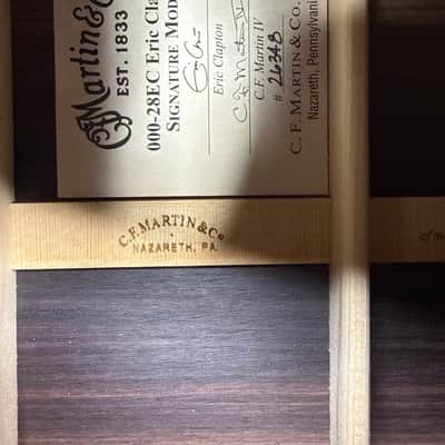 2024 Martin 000-28EC Eric Clapton Signature Acoustic Guitar Natural + OHSC image 23