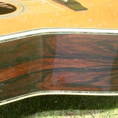 1976 Yairi YW800 Brazilian Rosewood Jacaranda Japan Vintage - Natural+Vintage Hard Case image 11