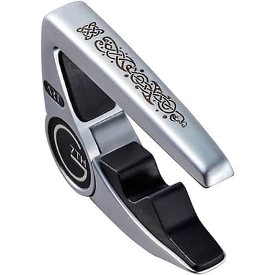 G7th Performance 3 Capo -  ART Celtic Design Silver 6 String String Adaptive Radius Guitar Capo image 2