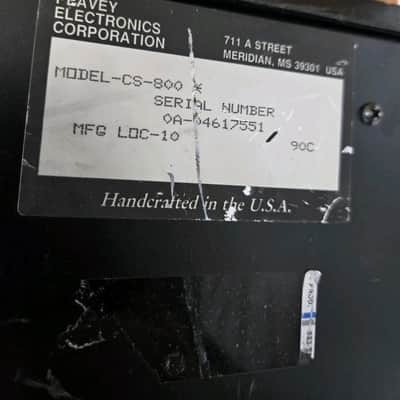 Peavey CS-800 Stereo Two-Channel Power Amplifier Amp 400 Watts Per Ch. Working image 9