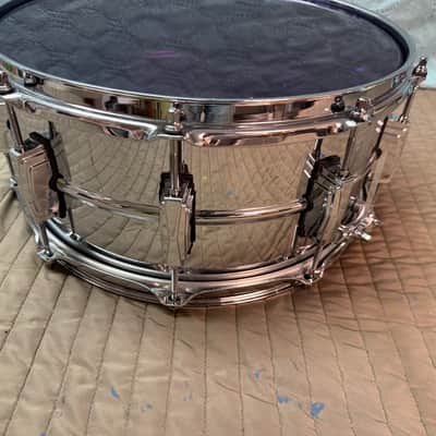 Ludwig. Supraphonic Lm 402 6.5 x 14” snare drum excellent USA top seller image 8
