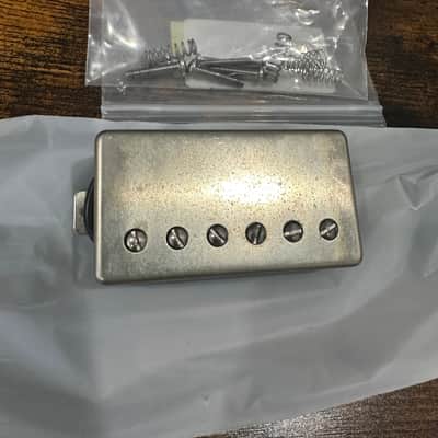 Lindy Fralin Pure P.A.F Humbucker Neck Pickup - Raw Nickel image 1