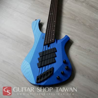 Mayones Ori 5 Enji Bass Namm Show Build-Mecha Blue image 3