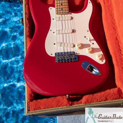 1995 Fender Eric Clapton Artist Series Stratocaster with Lace Sensor Pickups - Rare Torino Red - Yamano Export w COA - Pro Set Up! (Perfect Frets/Action/Intonation) image 9