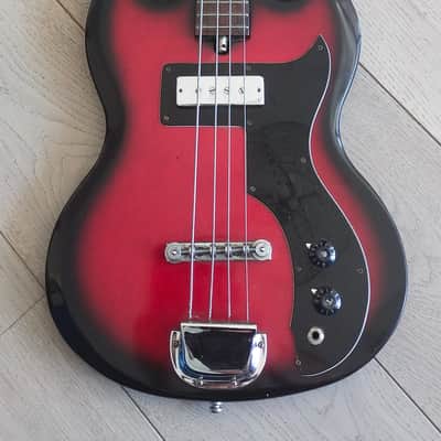 Teisco SG BASS 24" 1960s redburst image 9