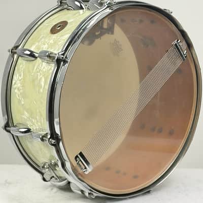Gretsch 20/13/16/6.5x14" 1951 Round Badge 3-Ply Drum Set - White Marine Pearl image 18