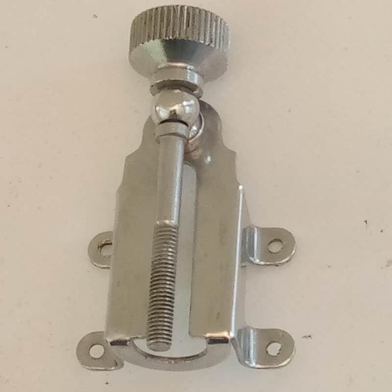 Gretsch Renown Snare Drum Strainer Backing Plate Tensioner Chrome Round Badge60s image 1
