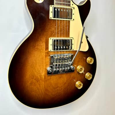 CLEAN! 1983 Gibson Les Paul Standard w/Factory Kahler Tremolo & Original Chainsaw Case - Tobacco Burst image 2
