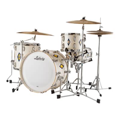 Ludwig 110th Anniversary Legacy Mahogany Diamond Flash Inlay 3pc "Fab" Shell Pack 2019