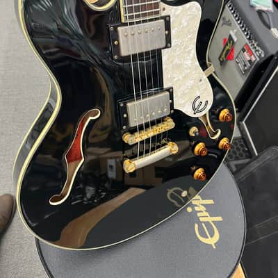 Epiphone John Lee Hooker Signature Boogie Man Sheraton 2001 - Ebony w/ Epiphone Case image 4