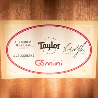 Taylor GS Mini-e Koa Acoustic/Electric Bass with Gig Bag image 14