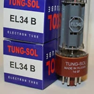 Tung-Sol EL34B Matched Pair Vacuum Tubes. Brand New with Full Warranty! image 2