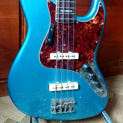 Fender Jazz bass 1973 Lake placid blue refin image 14