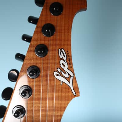 Lipe Virtuoso 7 Fanned Fret Curly Maple Seven String Electric Guitar Fireburst image 9