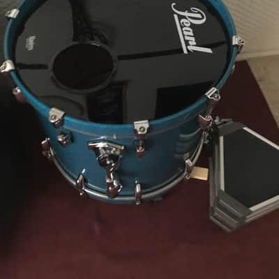 Pearl Masters studio birch 2000’s Ocean Blue Sparkle image 4