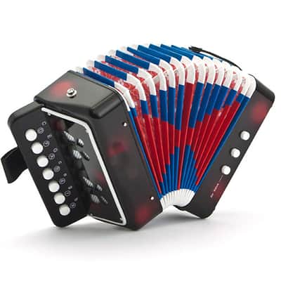 SKY Accordion Black Color 7 Button 2 Bass Kid Music Instrument High Quality Easy to Play image 1