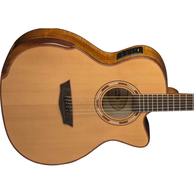 Washburn Comfort Series WCG66SCE-O, Solid Cedar Top, Spalted Maple Back, Sides, New, Free Shipping image 1