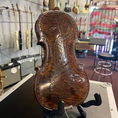 West Coast String Instruments Hand Carved Full Scale Phoenix Violin NM03 image 7