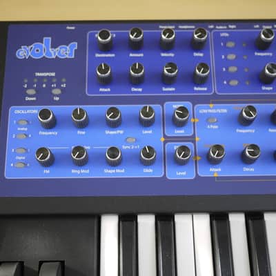 Dave Smith Instruments Mono Evolver 32-Key Monophonic Synthesizer 2006 - 2010 - Blue with Wood Sides image 2