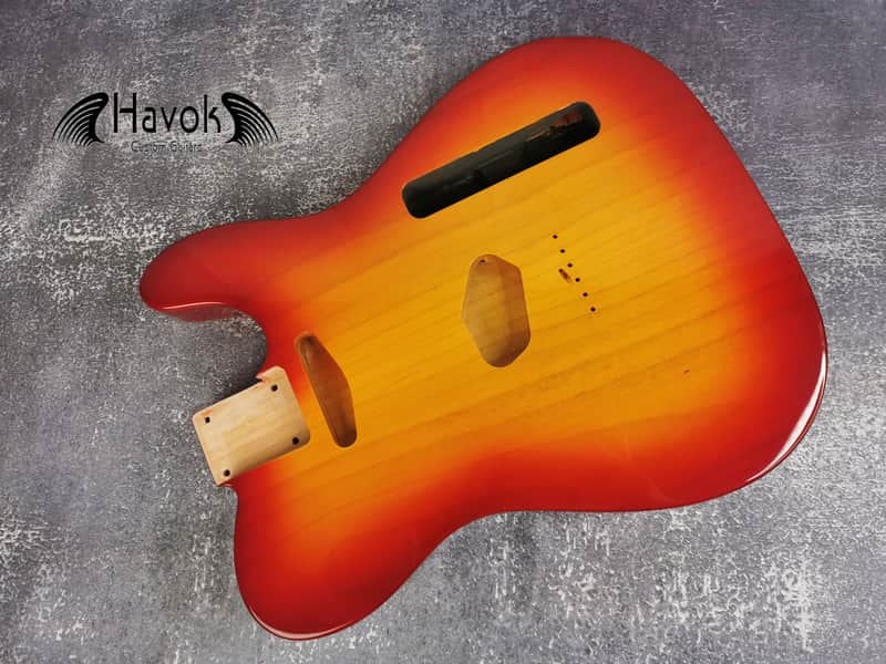 TL Body With Contours 3 Piece Alder, Sienna Burst, Custom T-Style Body, Vintage Guitar Part, Guitar DIY Building Kit, image 1