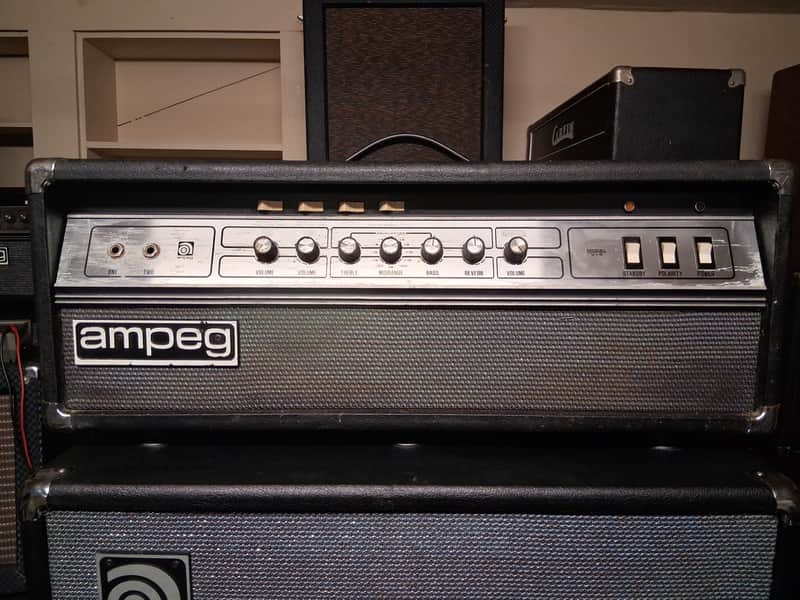 Late 70s Ampeg V-4 100-Watt Guitar Head Fully Serviced with Reverb image 1