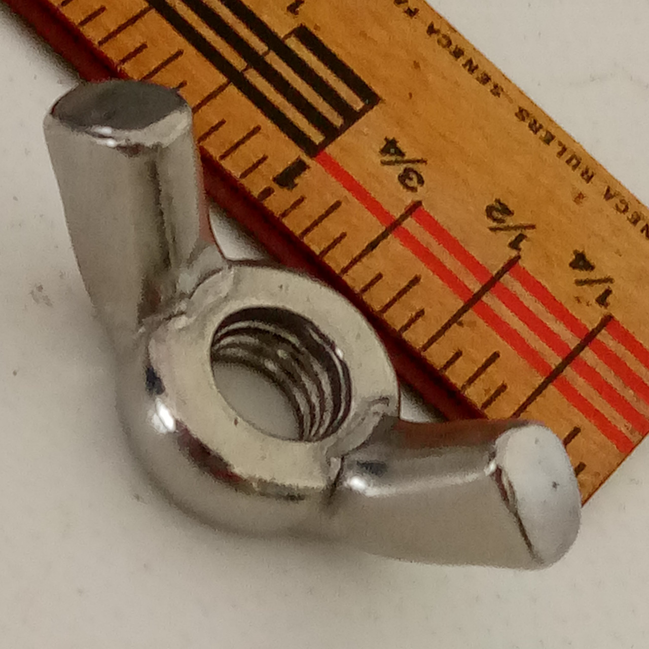 Ludwig 5/16"20tpi Chrome Wing-Nut Hercules/Atlas Stand Part Vintage 60s USA MINT — main photograph