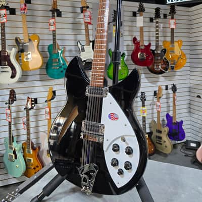 NEW 2024 Rickenbacker 330/12 Semi-Hollow Electric - Jetglo w/OHSC #744 image 6