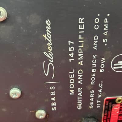 Silvertone 1457 Guitar and Amplifier 1965 - Red Sparkel image 12