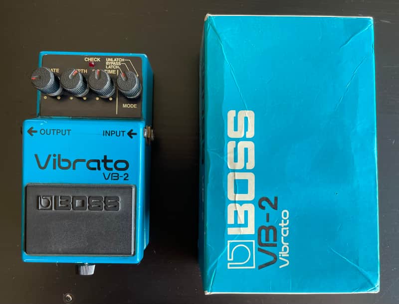 Boss VB-2 Vibrato (Black Label) 1983 W/ Box image 1