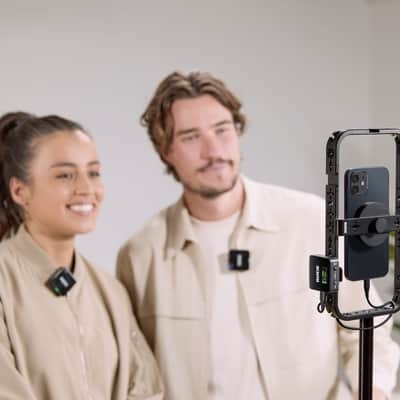 Rode Wireless GO (Gen 3) Compact Wireless Microphone System with 2x MagClip GO Magnetic Mounting Clips image 7